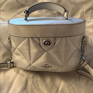 COACH Metallic Silver Crossbody Bag